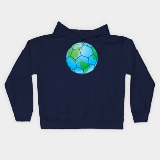 Planet Earth World Cup Soccer Ball Kids Hoodie